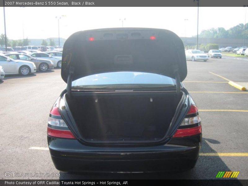 Black / Black 2007 Mercedes-Benz S 550 Sedan