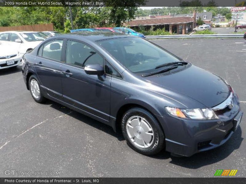 Magnetic Pearl / Blue 2009 Honda Civic Hybrid Sedan