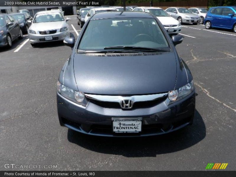 Magnetic Pearl / Blue 2009 Honda Civic Hybrid Sedan