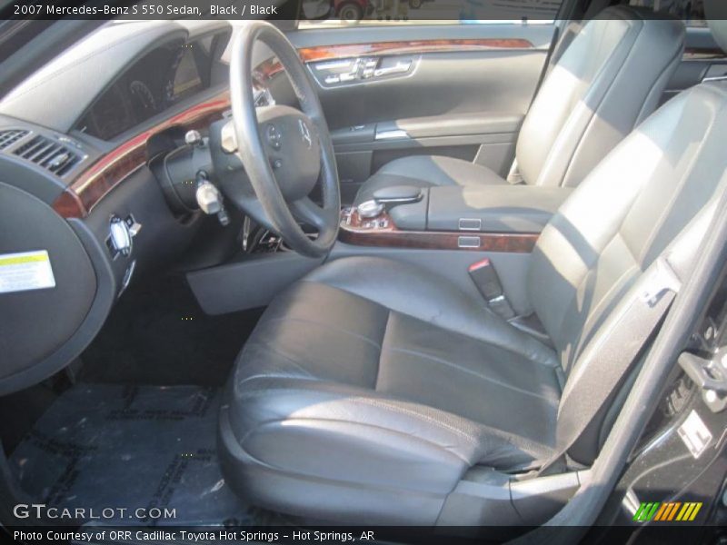 Black / Black 2007 Mercedes-Benz S 550 Sedan