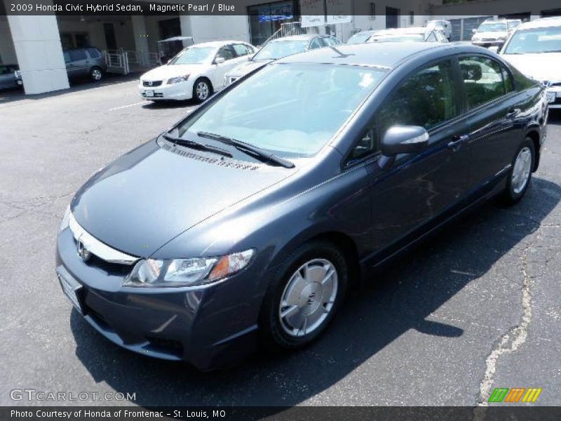 Magnetic Pearl / Blue 2009 Honda Civic Hybrid Sedan