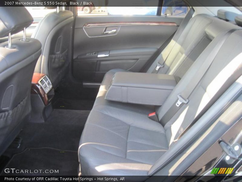 Black / Black 2007 Mercedes-Benz S 550 Sedan