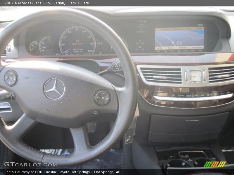 Black / Black 2007 Mercedes-Benz S 550 Sedan
