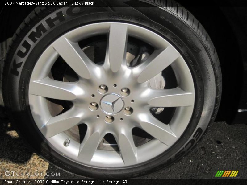 Black / Black 2007 Mercedes-Benz S 550 Sedan