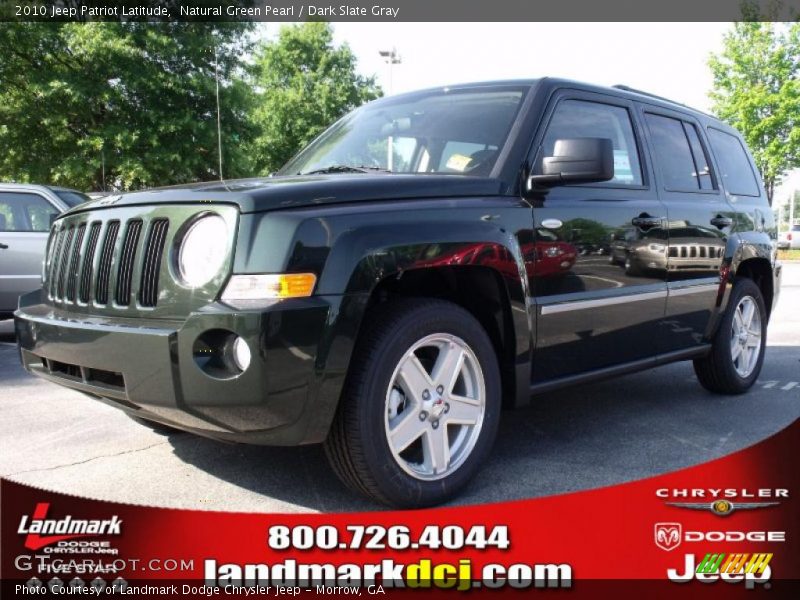 Natural Green Pearl / Dark Slate Gray 2010 Jeep Patriot Latitude