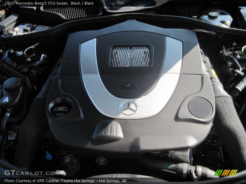 Black / Black 2007 Mercedes-Benz S 550 Sedan