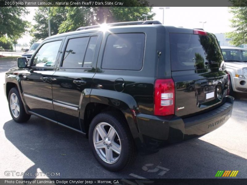 Natural Green Pearl / Dark Slate Gray 2010 Jeep Patriot Latitude