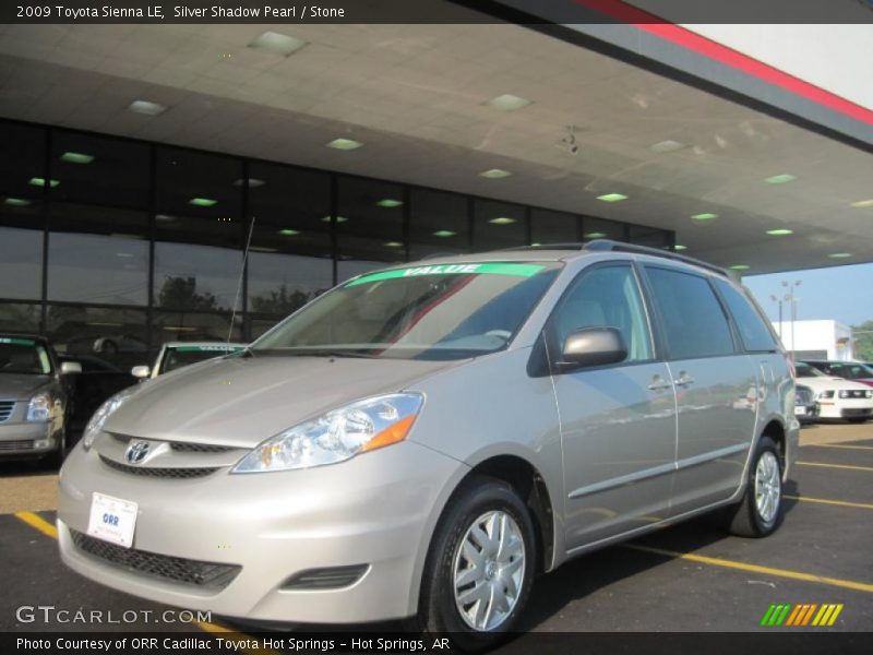 Silver Shadow Pearl / Stone 2009 Toyota Sienna LE