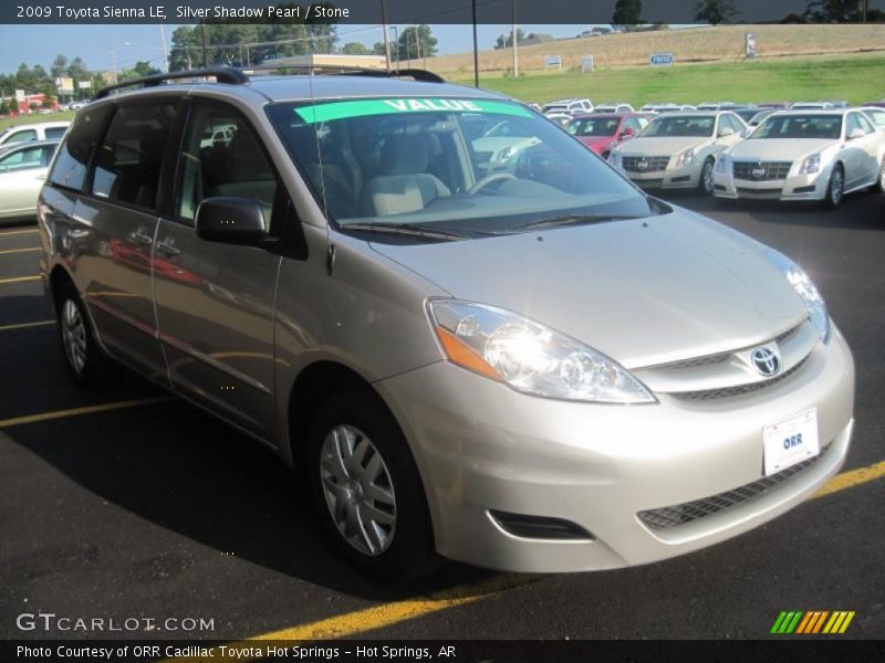Silver Shadow Pearl / Stone 2009 Toyota Sienna LE