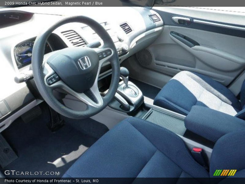 Magnetic Pearl / Blue 2009 Honda Civic Hybrid Sedan