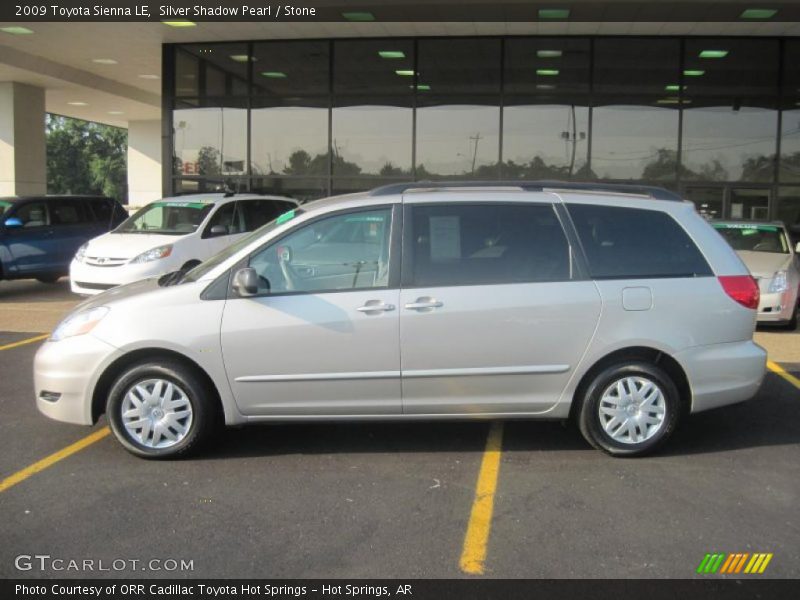 Silver Shadow Pearl / Stone 2009 Toyota Sienna LE