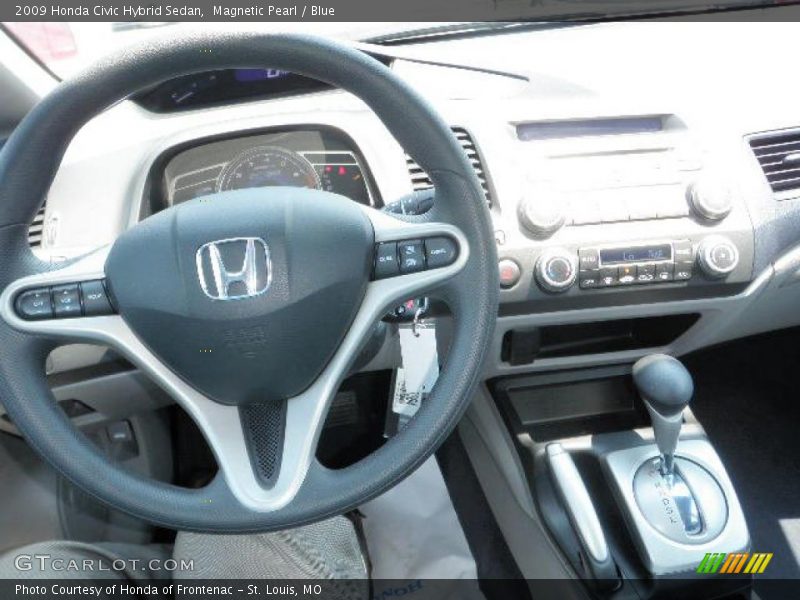 Magnetic Pearl / Blue 2009 Honda Civic Hybrid Sedan