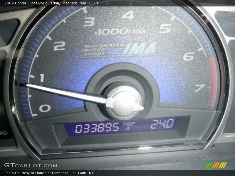 Magnetic Pearl / Blue 2009 Honda Civic Hybrid Sedan