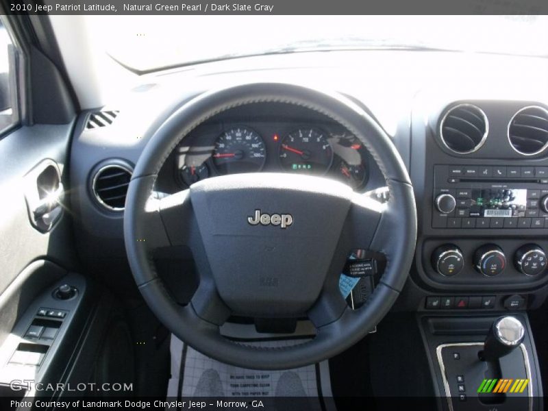 Natural Green Pearl / Dark Slate Gray 2010 Jeep Patriot Latitude