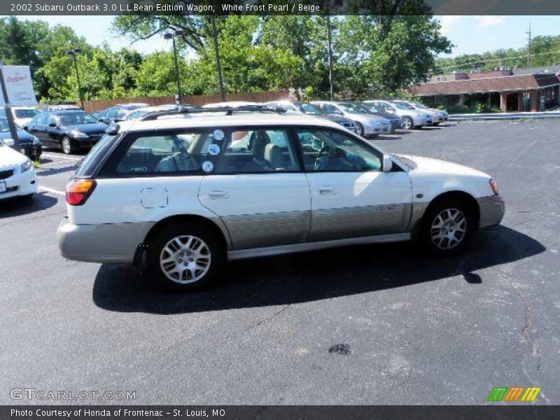 White Frost Pearl / Beige 2002 Subaru Outback 3.0 L.L.Bean Edition Wagon