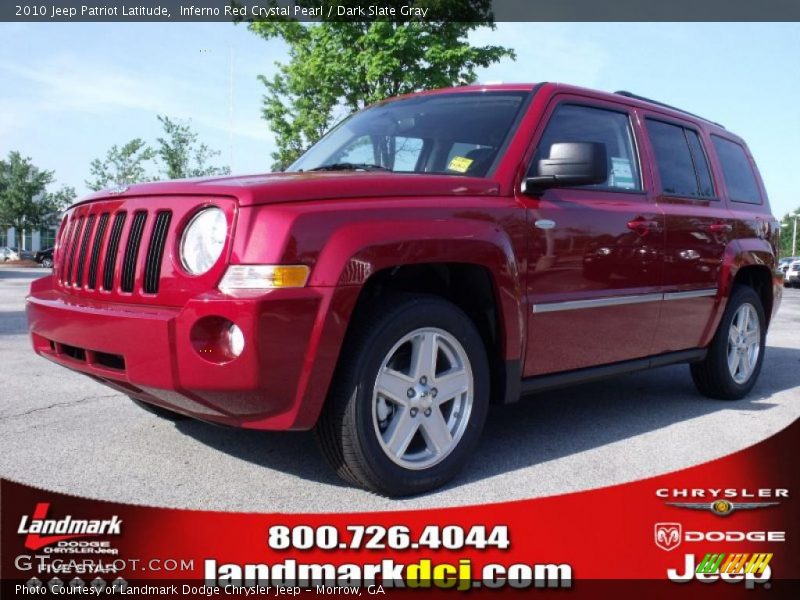 Inferno Red Crystal Pearl / Dark Slate Gray 2010 Jeep Patriot Latitude