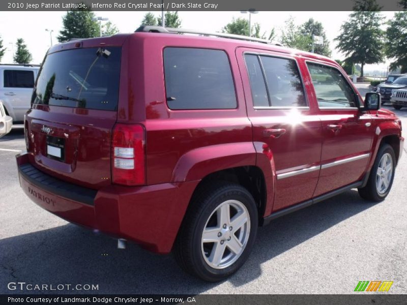 Inferno Red Crystal Pearl / Dark Slate Gray 2010 Jeep Patriot Latitude