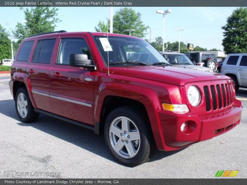 Inferno Red Crystal Pearl / Dark Slate Gray 2010 Jeep Patriot Latitude