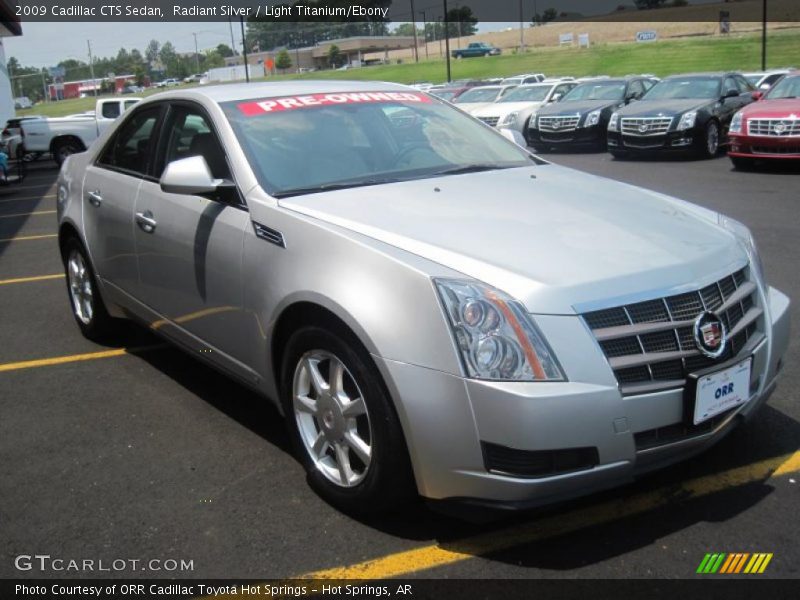 Radiant Silver / Light Titanium/Ebony 2009 Cadillac CTS Sedan