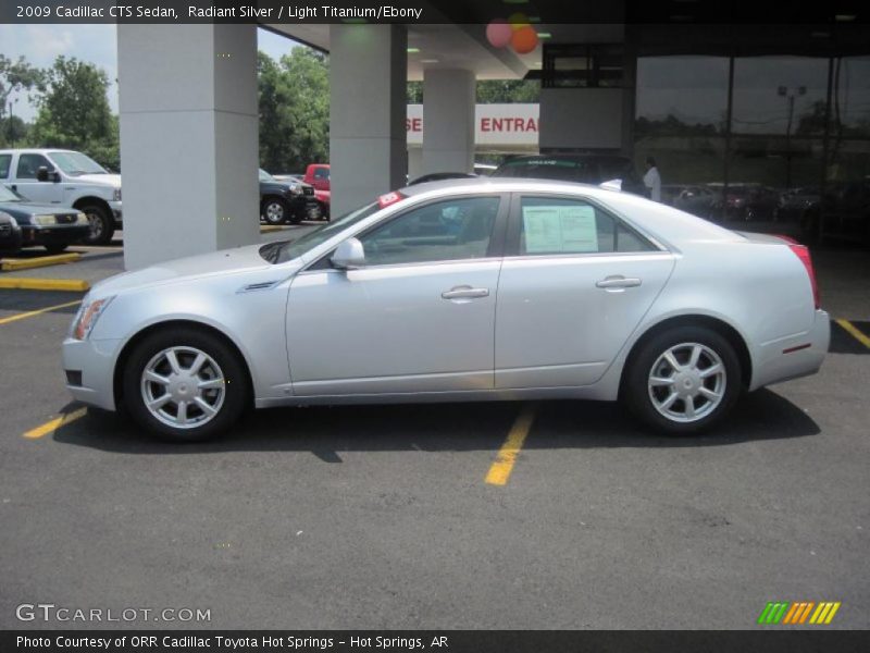 Radiant Silver / Light Titanium/Ebony 2009 Cadillac CTS Sedan