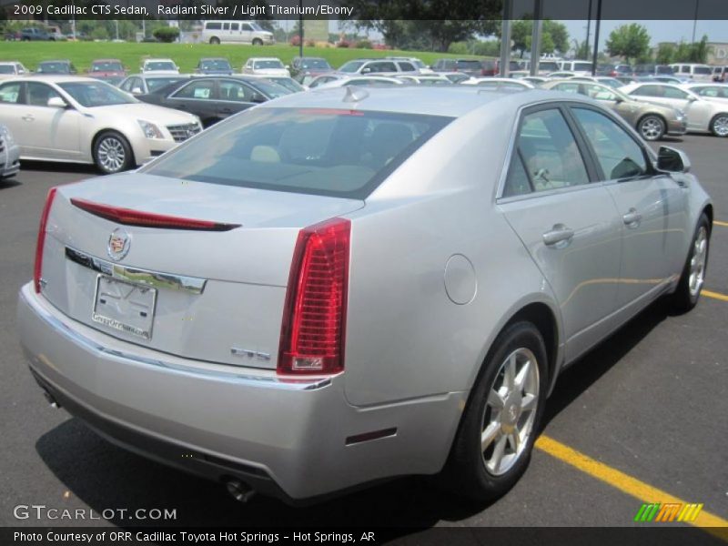 Radiant Silver / Light Titanium/Ebony 2009 Cadillac CTS Sedan