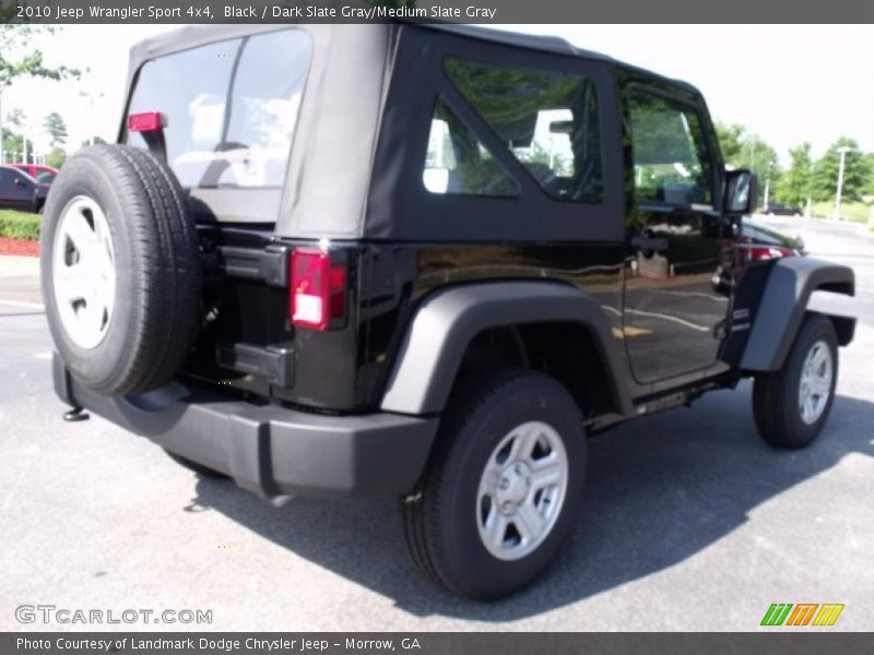 Black / Dark Slate Gray/Medium Slate Gray 2010 Jeep Wrangler Sport 4x4