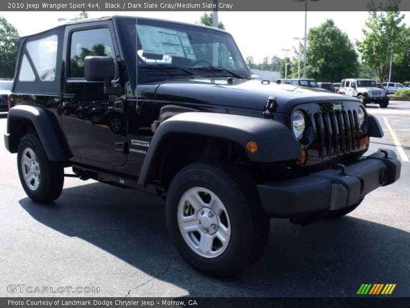 Black / Dark Slate Gray/Medium Slate Gray 2010 Jeep Wrangler Sport 4x4