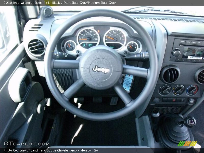 Black / Dark Slate Gray/Medium Slate Gray 2010 Jeep Wrangler Sport 4x4