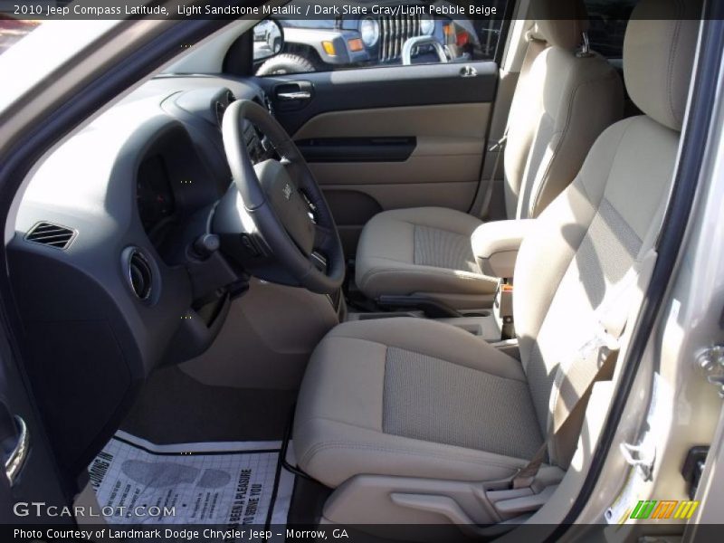 Light Sandstone Metallic / Dark Slate Gray/Light Pebble Beige 2010 Jeep Compass Latitude