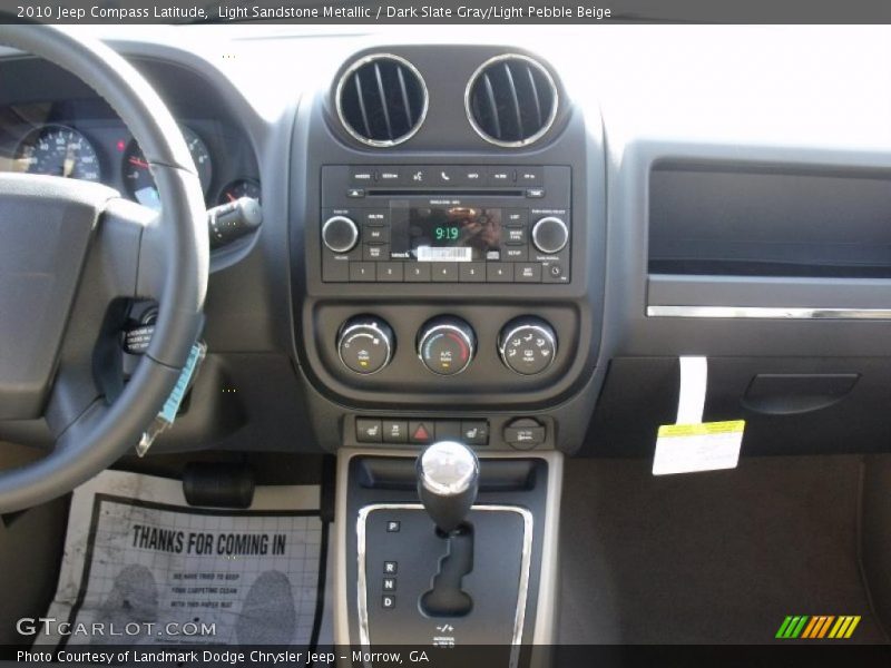 Light Sandstone Metallic / Dark Slate Gray/Light Pebble Beige 2010 Jeep Compass Latitude