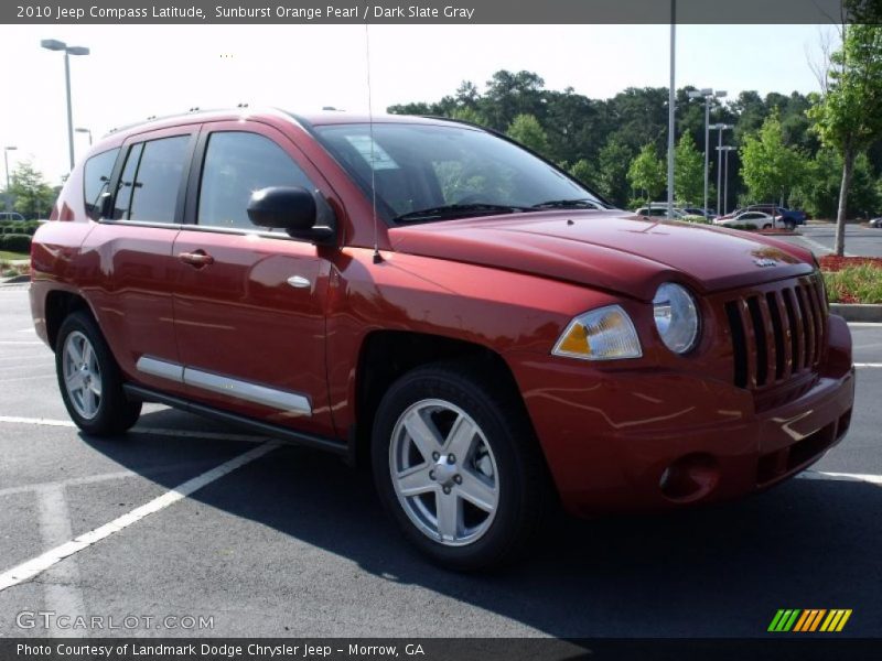 Sunburst Orange Pearl / Dark Slate Gray 2010 Jeep Compass Latitude