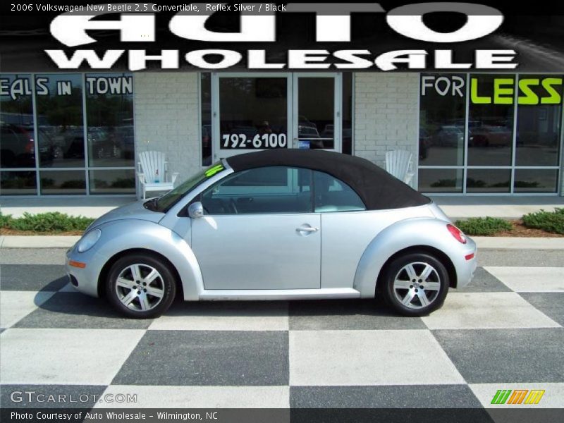 Reflex Silver / Black 2006 Volkswagen New Beetle 2.5 Convertible