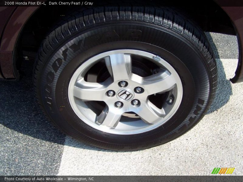 Dark Cherry Pearl / Gray 2008 Honda Pilot EX-L