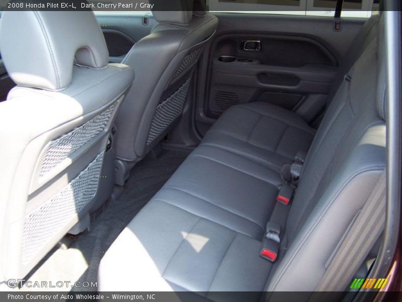 Dark Cherry Pearl / Gray 2008 Honda Pilot EX-L