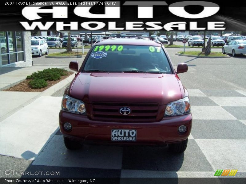 Salsa Red Pearl / Ash Gray 2007 Toyota Highlander V6 4WD