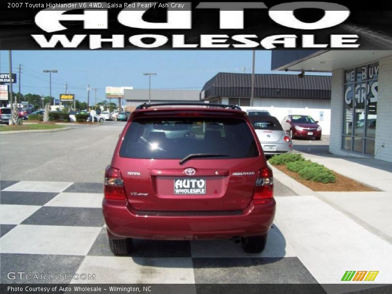 Salsa Red Pearl / Ash Gray 2007 Toyota Highlander V6 4WD