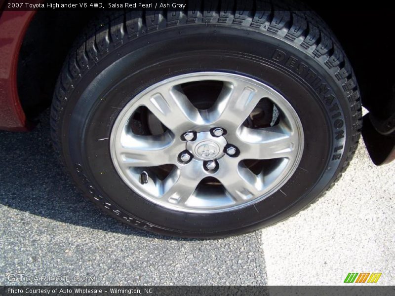 Salsa Red Pearl / Ash Gray 2007 Toyota Highlander V6 4WD