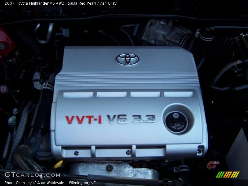 Salsa Red Pearl / Ash Gray 2007 Toyota Highlander V6 4WD