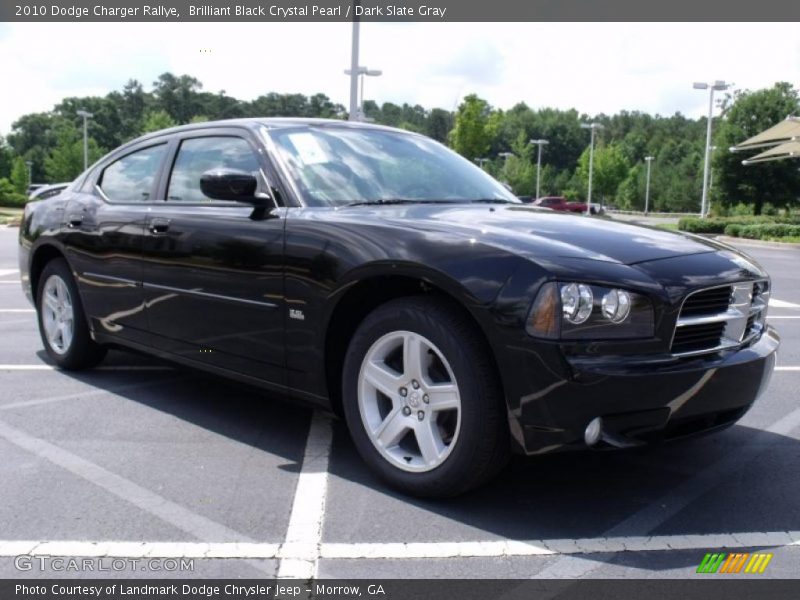 Brilliant Black Crystal Pearl / Dark Slate Gray 2010 Dodge Charger Rallye
