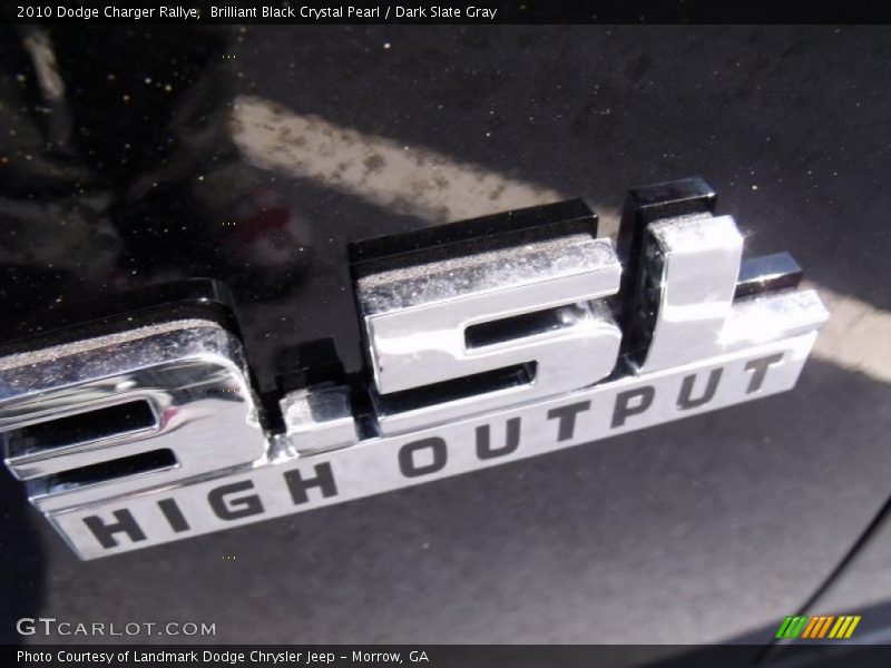 Brilliant Black Crystal Pearl / Dark Slate Gray 2010 Dodge Charger Rallye