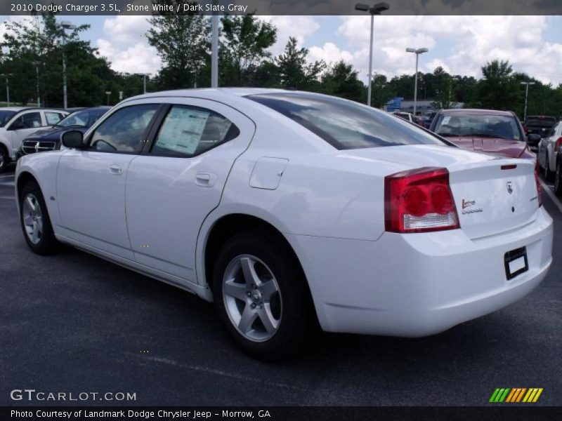 Stone White / Dark Slate Gray 2010 Dodge Charger 3.5L