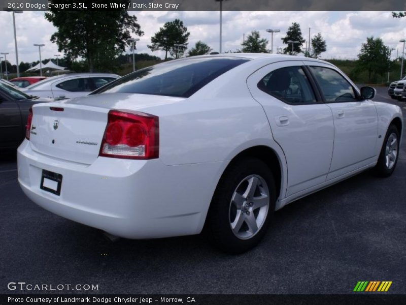 Stone White / Dark Slate Gray 2010 Dodge Charger 3.5L