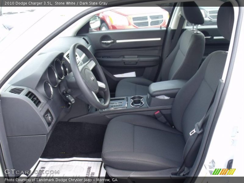 Stone White / Dark Slate Gray 2010 Dodge Charger 3.5L