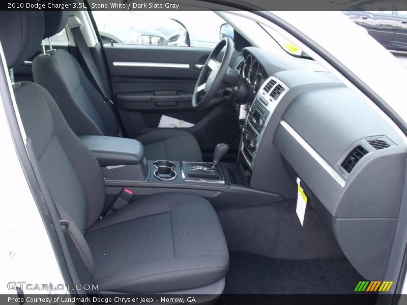Stone White / Dark Slate Gray 2010 Dodge Charger 3.5L