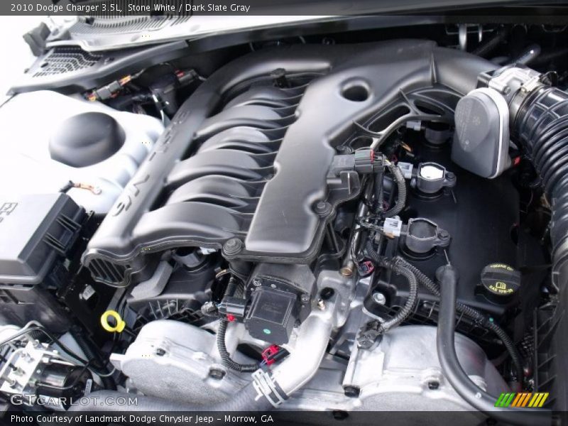 Stone White / Dark Slate Gray 2010 Dodge Charger 3.5L