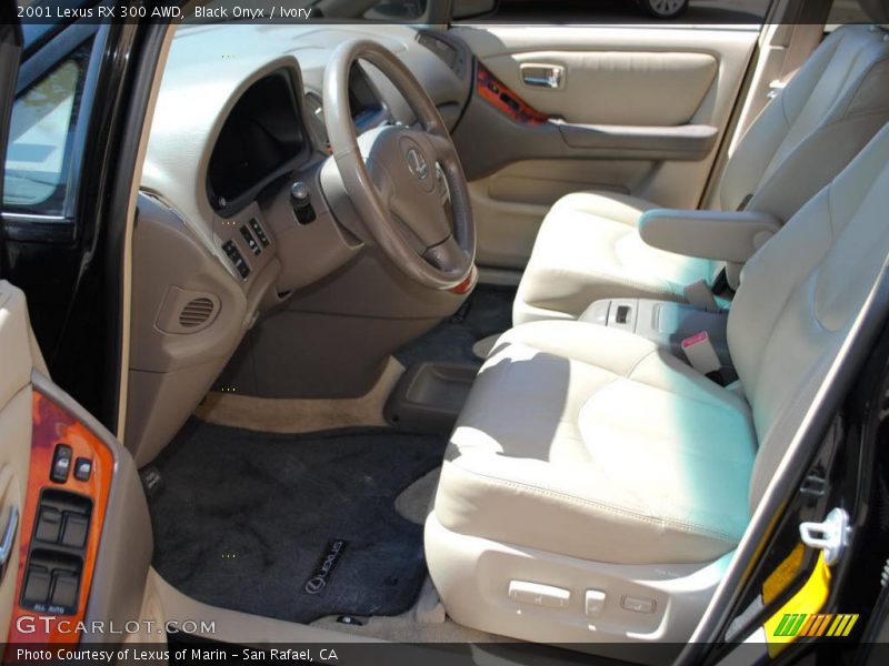 Black Onyx / Ivory 2001 Lexus RX 300 AWD