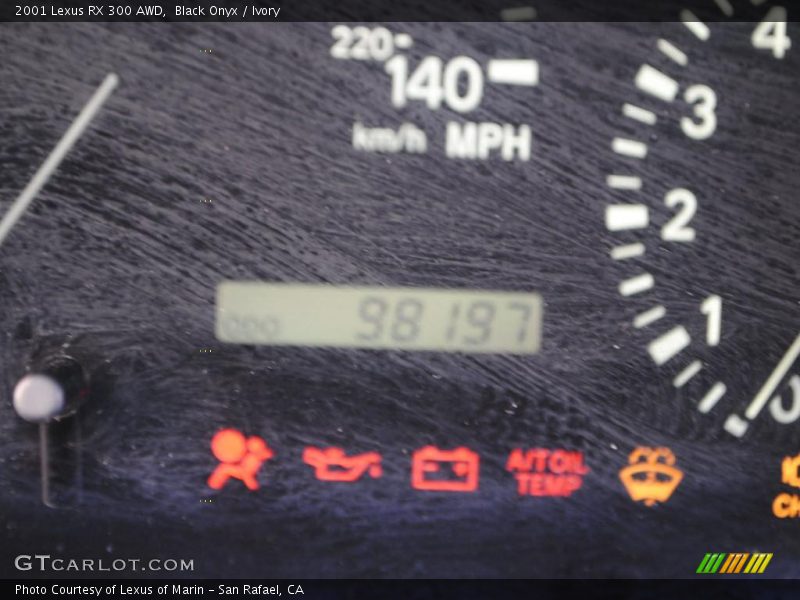 Black Onyx / Ivory 2001 Lexus RX 300 AWD
