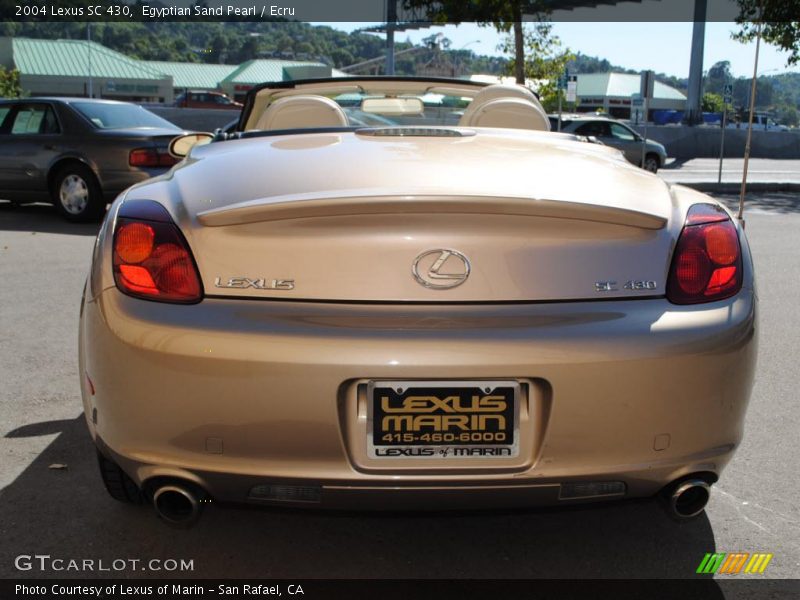 Egyptian Sand Pearl / Ecru 2004 Lexus SC 430