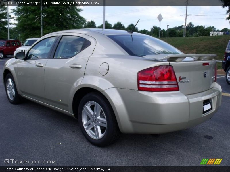 White Gold / Dark Slate Gray 2010 Dodge Avenger R/T