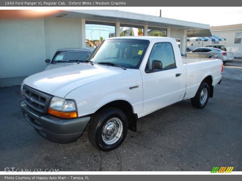 Oxford White / Medium Graphite 1999 Ford Ranger XL Regular Cab